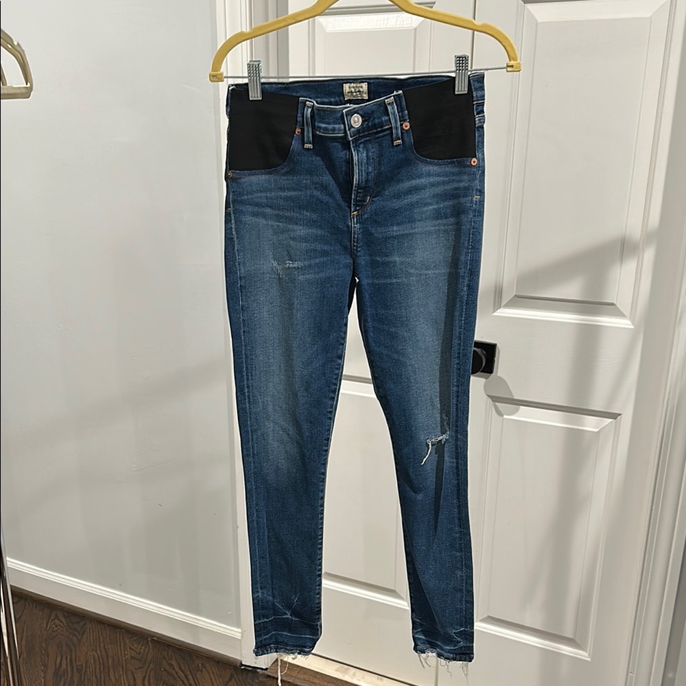 Citizens Of Humanity Blue Skinny Maternity Jeans with Modern Fit